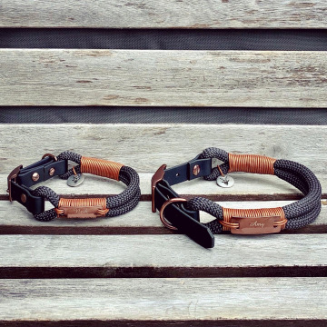 Halsband verstellbar (doppelt, Mini/8mm und Normal/10mm)