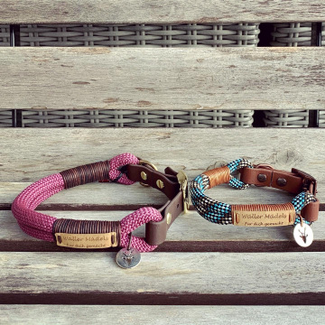 Halsband verstellbar doppelt - Vergleich Mini und Standard